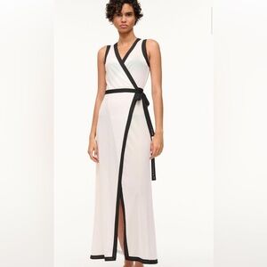 NWT STAUD ISCHIA COVERUP DRESS WHITE BLACK